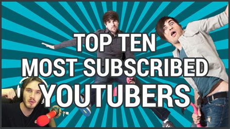 top ten most popular youtubers|More.